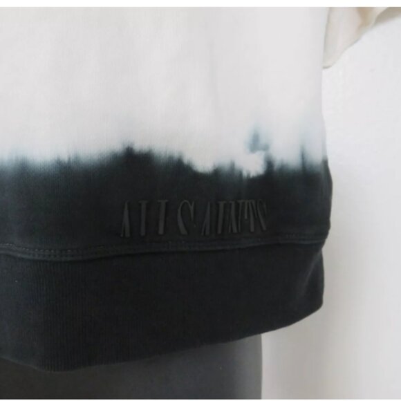 All Saints size Small Raglan Crop Top Short Sleeve Lila Ombre Casual Basic - Picture 4 of 4